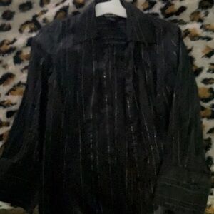 Rafaella Pinstripe Button Up shirt